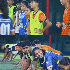 Locked in and focused. Our mixed group of boys and girls getting ready for a drill. The smiles show the fun, the focus shows the ambition.