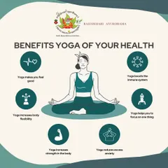 Yoga is an integral part of the Ayurvedic system. Its benefits are holistic, including boosting the immune system, increasing flexibility and strength, reducing anxiety, and improving focus.