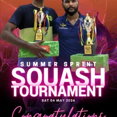 Congratulations to the winners of our Summer Sprint Squash Tournament. We love to see the dedication and sportsmanship on display at our events.