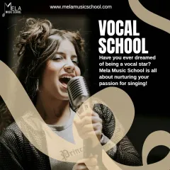 A promotional image for my vocal school. If you have ever dreamed of being a vocal star, I am here to nurture your passion for singing.