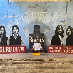 Meditating at the Beatles Ashram in Rishikesh. This place has such a special, peaceful energy. Jai Guru Deva.