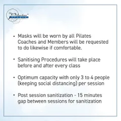 To ensure a safe and personalized experience, I keep my group classes small, with a maximum of four people. This allows for proper social distancing and individual attention, along with a 15-minute gap between sessions for complete sanitization.