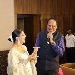 A candid moment of laughter with a guest. My goal is to build a genuine rapport with the family and friends of the couple.