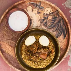 "You're still the one I run to." My classic Chicken Biryani is a forever favorite. Made with fragrant rice, tender chicken, and a secret blend of spices, it's a dish that never fails to satisfy.