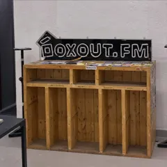 The Boxout.fm booth with its iconic neon sign. This is the heart of our community radio station, a project I founded to champion alternative music in India.