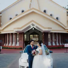 A beautiful moment captured for the newlyweds outside the church. While I host the reception, I cherish being part of the entire wedding day, celebrating their promise of forever.