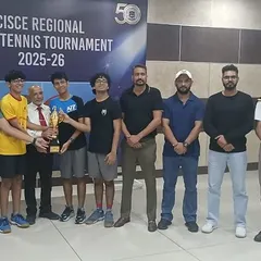 Another shot of our proud winners from the CISCE Regional Tournament. Aarav Koul and Ritvik Raina were instrumental in securing gold medals for their teams.