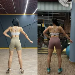 A 10 kg weight gain transformation, comparing my physique last year to this year. This back pose clearly shows the added muscle mass and width I've built during my improvement phase.
