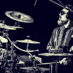 Our drummer laying down the rhythm for Berger Paints. Even in a corporate setting, the energy and passion are at the forefront.