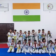 Another group of my students after our internal skipping competition. I encourage healthy competition within the academy to push everyone to improve.