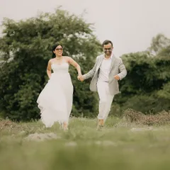 A candid moment of laughter and joy with Akhil and Niharika during their pre-wedding shoot in Agra. It’s these unposed moments that I love to capture.