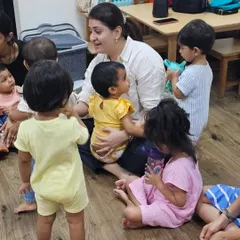 My lap is always open for a cuddle or a closer look at an instrument. Creating a nurturing and safe space where children feel loved and comfortable is so important to me.