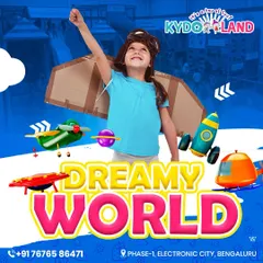I encourage kids to step into a dreamy world of their own making. With a pair of cardboard wings, this little girl is ready to fly, embodying the spirit of imagination I foster here.