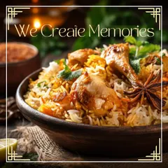 I create memories with food, like this aromatic Chicken Biryani. A slow-cooked, layered rice dish, it's a complete meal in itself and a centerpiece of any celebratory feast.