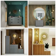 Here are some ideas for foyer and console tables, demonstrating how to create a stylish first impression with mirrors, lighting, and decor.