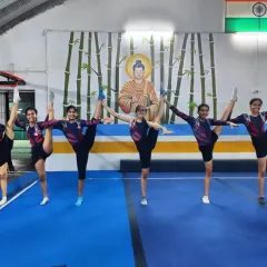 Here is our Elite Squad demonstrating the Y-Balance, a perfect example of the coordination and strength we build together. It’s this unity and spirit that makes our team a true family.