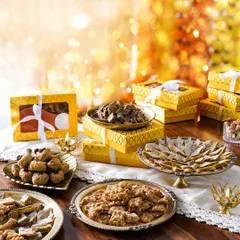 A festive spread of dog-friendly 'mithai' for Diwali. This shot shows that even our furry friends can join in the celebrations with their own special treats.