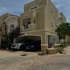 This is the finished look of a modern villa exterior we painted. We used high-quality weatherproof paint to ensure the finish is durable and protects the home from sun and rain for years to come. A clean, professional exterior paint job like this significantly boosts a property's curb appeal.