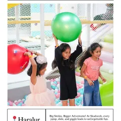 Big smiles, bigger adventures! The ball pit is a sea of color and fun, where kids can dive, play, and make new friends.