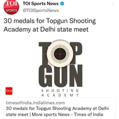 Our shooters' hard work and our commitment to excellence get noticed. We are proud of the 30 medals our academy members won at the Delhi state meet, a testament to their dedication and our training methods as featured in The Times of India.