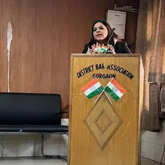 Speaking at a seminar on the POSH Act for the District Bar Association in Gurgaon. It is crucial for my fellow legal professionals to be deeply versed in the nuances of this law to better serve our clients and the community.