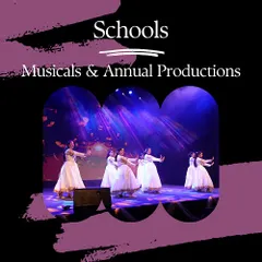 We help schools design and execute full length musical productions, from initial concept to the final performance on stage.