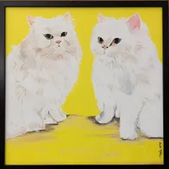 A throwback to this custom painting I did for a cat lover. It was so much fun capturing the fluffy texture and grumpy-cute expressions of these two Persian cats.