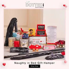 For those who like a bit of playful spice, I created the "Naughty in Bed" gift hamper. This unique collection includes fun games, scented candles, and other cheeky items designed to add a spark of adventure to any romantic occasion.