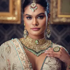A close-up bridal portrait that focuses on the intricate details of the jewelry and the flawless makeup. I work to capture a sense of modern elegance in my bridal photography, ensuring the final images are both timeless and striking.