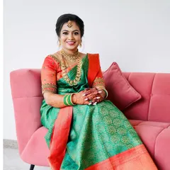 A beautiful portrait of the bride, looking relaxed and happy on her special day.