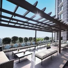 We are specialists in outfitting large commercial spaces like hotels, resorts, and clubs. This expansive poolside lounge area showcases our ability to deliver durable, stylish, and large-scale outdoor furniture solutions.