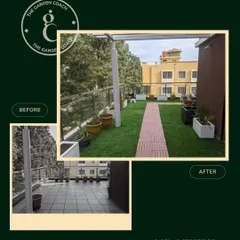 For Mr. Mihir's balcony, we replaced cold, hard tiles with soft artificial grass and a clean, paved walkway. This simple change completely altered the look and feel of the terrace, making it a more inviting and usable green space.