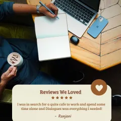 I'm so grateful for reviews like this one from Ranjani, who found the quiet and solitude she needed to work and spend time alone. This is exactly the kind of peaceful environment I strive to create.