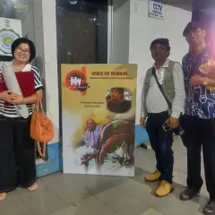 At the "Hues of Bengal" exhibition organized by In Art World in Kolkata, alongside fellow national and international artists. These events are a great opportunity for cultural exchange and learning.
