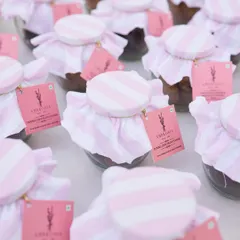 Here to make your celebrations extra special and extra sweet! Our chocolate chunk and hazelnut cookie jars are the perfect party favour.