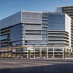 A street-level render of our mixed-use development in Vasai, illustrating how we integrate luxury hospitality with vibrant retail and commercial spaces to create a cohesive urban destination.