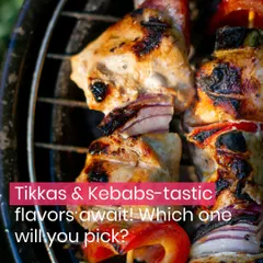 Tikkas and kebabs galore. Which one will you pick? Our menu offers a wide variety of char-grilled delights, perfect for starting your meal or enjoying as a snack.