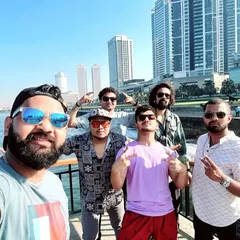 Taking a moment to enjoy the sights in Colombo before our show. Performing internationally allows us to bring our music to diverse audiences.