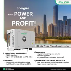Our FUSION 1003 is a 100 kW three-phase solar inverter designed to empower industries. With 98.7% efficiency, smart monitoring, and enhanced flexibility, it helps businesses slash energy bills and maximize profits.