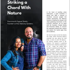 We were so honored to be featured on the cover of Property World Magazine. In the article, we shared our story and our mission to bring nature into urban homes and workspaces.