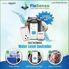 We've made our smart water controller incredibly simple to adopt. With an easy setup process and our intuitive FloSenso app, you can stop tank overflows and start managing water smartly right away. The system is available in both wired and wireless models to fit your needs.