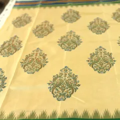 There is a quiet elegance to a well-printed silk saree. For this batch, we carefully curated blocks to match the rhythm of the weave and hand-mixed each color to complement the woven borders, creating a cohesive and lasting piece.