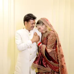 An intimate and tender photograph of a bride and her father. Our goal is to create a comfortable atmosphere where these gentle, emotional exchanges can be documented naturally.