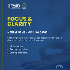 A winning game starts with a strong mental game. Yoga helps our athletes develop the focus and clarity needed to stay calm under pressure and sharp in critical moments.