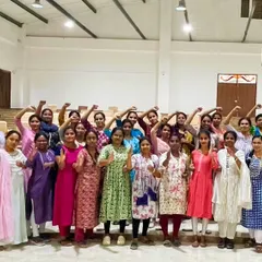Empowering the women of Sri Chamundeshwari Medical College Hospital and Research Institute. This group of over 50 students and doctors participated enthusiastically in a session focused on practical self-defense.