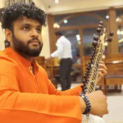 A candid shot before a performance. It's important to be focused and present before you play.