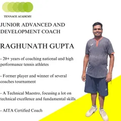 Meet our Junior Advanced and Development Coach, Raghunath Gupta. With over 20 years of experience coaching high-performance athletes, he is a technical maestro dedicated to building fundamental excellence in our players.