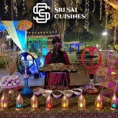 Elevate your event with one of our signature experiences, the Arabian Paan Station. This setup not only offers a unique treat for your guests but also adds a visually stunning and thematic element to your celebration, complete with authentic decor like lanterns and hookahs for ambiance.