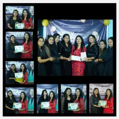 A collage from our certification day. It is a day of celebration for a batch of talented students who are now ready to take on the world of makeup and hairstyling.