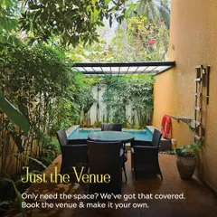 Just need the space? We've got you covered. Book our venue and make it your own, with the freedom to bring in your preferred vendors for decor and catering.